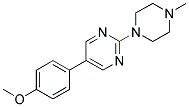 5-(4-METHOXYPHENYL)-2-(4-METHYLPIPERAZIN-1-YL)PYRIMIDINE Struktur