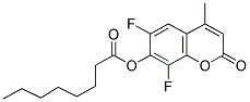 6,8-DIFLUORO-4-METHYLUMBELLIFERYL OCTANOATE Struktur