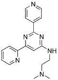 N,N-DIMETHYL-N'-(6-PYRIDIN-2-YL-2-PYRIDIN-4-YLPYRIMIDIN-4-YL)ETHANE-1,2-DIAMINE Struktur