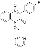 3-(4-FLUOROPHENYL)-1-(PYRIDIN-2-YLMETHOXY)QUINOXALIN-2(1H)-ONE 4-OXIDE Struktur