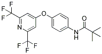 N-(TERT-BUTYLCARBONYL)-4-[2,6-BIS(TRIFLUOROMETHYL)PYRIDIN-4-YLOXY]ANILINE Struktur