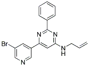 N-ALLYL-6-(5-BROMOPYRIDIN-3-YL)-2-PHENYLPYRIMIDIN-4-AMINE Struktur