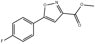 METHYL 5-(4-FLUOROPHENYL)ISOXAZOLE-3-CARBOXYLATE Struktur