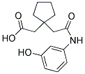 (1-(2-[(3-HYDROXYPHENYL)AMINO]-2-OXOETHYL)CYCLOPENTYL)ACETIC ACID Struktur