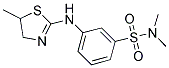 N,N-DIMETHYL-3-(5-METHYL-4,5-DIHYDRO-THIAZOL-2-YLAMINO)-BENZENESULFONAMIDE Struktur