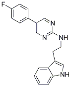 5-(4-FLUOROPHENYL)-N-[2-(1H-INDOL-3-YL)ETHYL]PYRIMIDIN-2-AMINE Struktur