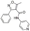 5-METHYL-3-PHENYL-N-PYRIDIN-4-YLISOXAZOLE-4-CARBOXAMIDE Struktur