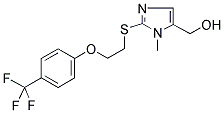 [1-METHYL-2-((2-[3-(TRIFLUOROMETHYL)PHENOXY]ETHYL)SULPHANYL)-1H-IMIDAZOL-5-YL]METHANOL Struktur