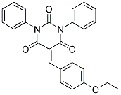 5-((4-ETHOXYPHENYL)METHYLENE)-1,3-DIPHENYL-1,3-DIAZAPERHYDROINE-2,4,6-TRIONE Struktur