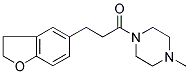 1-[3-(2,3-DIHYDROBENZOFURAN-5-YL)-1-OXOPROPYL]-4-METHYLPIPERAZINE Struktur