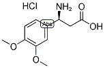 (S)-3-AMINO-3-(3,4-DIMETHOXY-PHENYL)-PROPANOIC ACID HYDROCHLORIDE Struktur