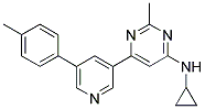 N-CYCLOPROPYL-2-METHYL-6-[5-(4-METHYLPHENYL)PYRIDIN-3-YL]PYRIMIDIN-4-AMINE Struktur