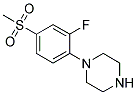 1-[2-FLUORO-4-(METHYLSULFONYL)PHENYL]PIPERAZINE Struktur