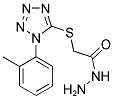 (1-O-TOLYL-1H-TETRAZOL-5-YLSULFANYL)-ACETIC ACID HYDRAZIDE Struktur