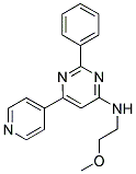 N-(2-METHOXYETHYL)-2-PHENYL-6-PYRIDIN-4-YLPYRIMIDIN-4-AMINE Struktur