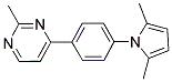 4-[4-(2,5-DIMETHYL-1H-PYRROL-1-YL)PHENYL]-2-METHYLPYRIMIDINE Struktur