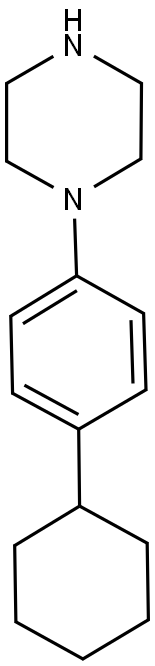 1-(4-CYCLOHEXYL-PHENYL)-PIPERAZINE Struktur