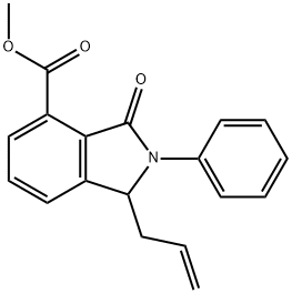 METHYL 1-ALLYL-3-OXO-2-PHENYLISOINDOLINE-4-CARBOXYLATE Struktur