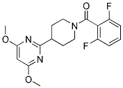 1-(2,6-DIFLUOROBENZOYL)-4-(4,6-DIMETHOXYPYRIMIDIN-2-YL)PIPERIDINE Struktur