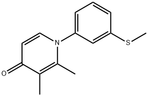 2,3-DIMETHYL-1-[3-(METHYLSULFANYL)PHENYL]-4(1H)-PYRIDINONE Struktur