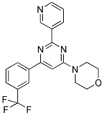 4-(2-PYRIDIN-3-YL-6-[3-(TRIFLUOROMETHYL)PHENYL]PYRIMIDIN-4-YL)MORPHOLINE Struktur