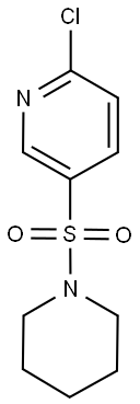 2-CHLORO-5-(PIPERIDIN-1-YLSULFONYL)PYRIDINE Struktur