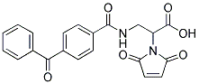 3-(BENZOPHENONE-4-CARBOXAMIDO)-2-MALEIMIDOPROPANOIC ACID Struktur