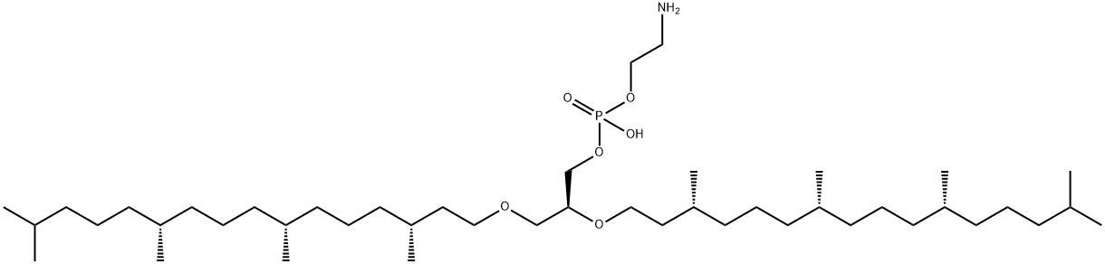 1,2-DI-O-PHYTANYL-SN-GLYCERO-3-PHOSPHOETHANOLAMINE Struktur