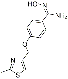 4-(2-METHYL-4-THIAZOLYLMETHOXY)BENZAMIDOXIME Struktur