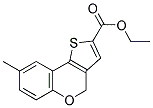 ETHYL 8-METHYL-4H-[1]-BENZOPYRANO[4,3-B]THIOPHENE-2-CARBOXYLATE Struktur