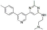 N,N-DIMETHYL-N'-[2-METHYL-6-(5-P-TOLYL-PYRIDIN-3-YL)-PYRIMIDIN-4-YL]-ETHANE-1,2-DIAMINE Struktur