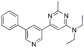 N,N-DIETHYL-2-METHYL-6-(5-PHENYLPYRIDIN-3-YL)PYRIMIDIN-4-AMINE Struktur