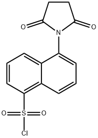 5-(2,5-DIOXO-PYRROLIDIN-1-YL)-NAPHTHALENE-1-SULFONYL CHLORIDE Struktur