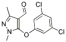 5-(3,5-DICHLOROPHENOXY)-1,3-DIMETHYL-1H-PYRAZOLE-4-CARBALDEHYDE Struktur