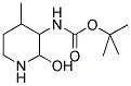 (2-HYDROXY-4-METHYL-PIPERIDIN-3-YL)-CARBAMIC ACID TERT-BUTYL ESTER Struktur