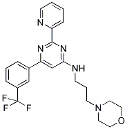 (3-MORPHOLIN-4-YL-PROPYL)-[2-PYRIDIN-2-YL-6-(3-TRIFLUOROMETHYL-PHENYL)-PYRIMIDIN-4-YL]-AMINE Struktur