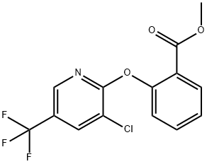 2-[3-CHLORO-5-(TRIFLUOROMETHYL)PYRIDIN-2-YLOXY]BENZOIC ACID, METHYL ESTER Struktur