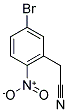 (5-BROMO-2-NITRO-PHENYL)-ACETONITRILE Struktur