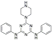 N,N'-DIPHENYL-6-PIPERAZIN-1-YL-1,3,5-TRIAZINE-2,4-DIAMINE Struktur