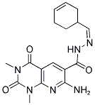 7-AMINO-N'-[(1Z)-CYCLOHEX-3-EN-1-YLMETHYLENE]-1,3-DIMETHYL-2,4-DIOXO-1,2,3,4-TETRAHYDROPYRIDO[2,3-D]PYRIMIDINE-6-CARBOHYDRAZIDE Struktur