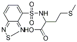 4-([[1-CARBOXY-3-(METHYLTHIO)PROPYL]AMINO]SULFONYL)-2,1,3-BENZOTHIADIAZOL Struktur