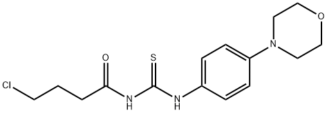 N-(4-CHLOROBUTANOYL)-N'-(4-MORPHOLIN-4-YLPHENYL)THIOUREA Struktur