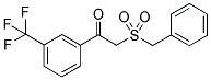 2-(BENZYLSULFONYL)-1-OXO-1-[3-(TRIFLUOROMETHYL)PHENYL]ETHANE Struktur