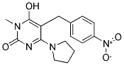 6-HYDROXY-1-METHYL-5-(4-NITROBENZYL)-4-PYRROLIDIN-1-YLPYRIMIDIN-2(1H)-ONE Struktur