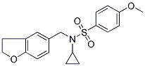 N-CYCLOPROPYL-N-((2,3-DIHYDROBENZOFURAN-5-YL)METHYL)-4-METHOXYBENZENESULFONAMIDE Struktur