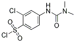 2-CHLORO-4-(3,3-DIMETHYL-UREIDO)-BENZENESULFONYL CHLORIDE Struktur