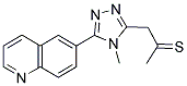 4-METHYL-5-(QUINOL-6-YL)TRIAZOLE-3-THIOACETIC ACID Struktur