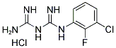 1-(3-CHLORO-2-FLUOROPHENYL)BIGUANIDE HYDROCHLORIDE Struktur