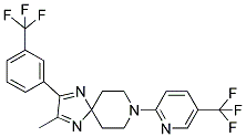 2-METHYL-3-(3-(TRIFLUOROMETHYL)PHENYL)-8-(5-(TRIFLUOROMETHYL)PYRIDIN-2-YL)-1,4,8-TRIAZASPIRO[4.5]DECA-1,3-DIENE Struktur