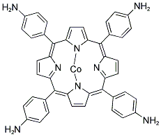 5,10,15,20-TETRAKIS-(4-AMINOPHENYL)-PORPHYRIN-CO(II) Struktur